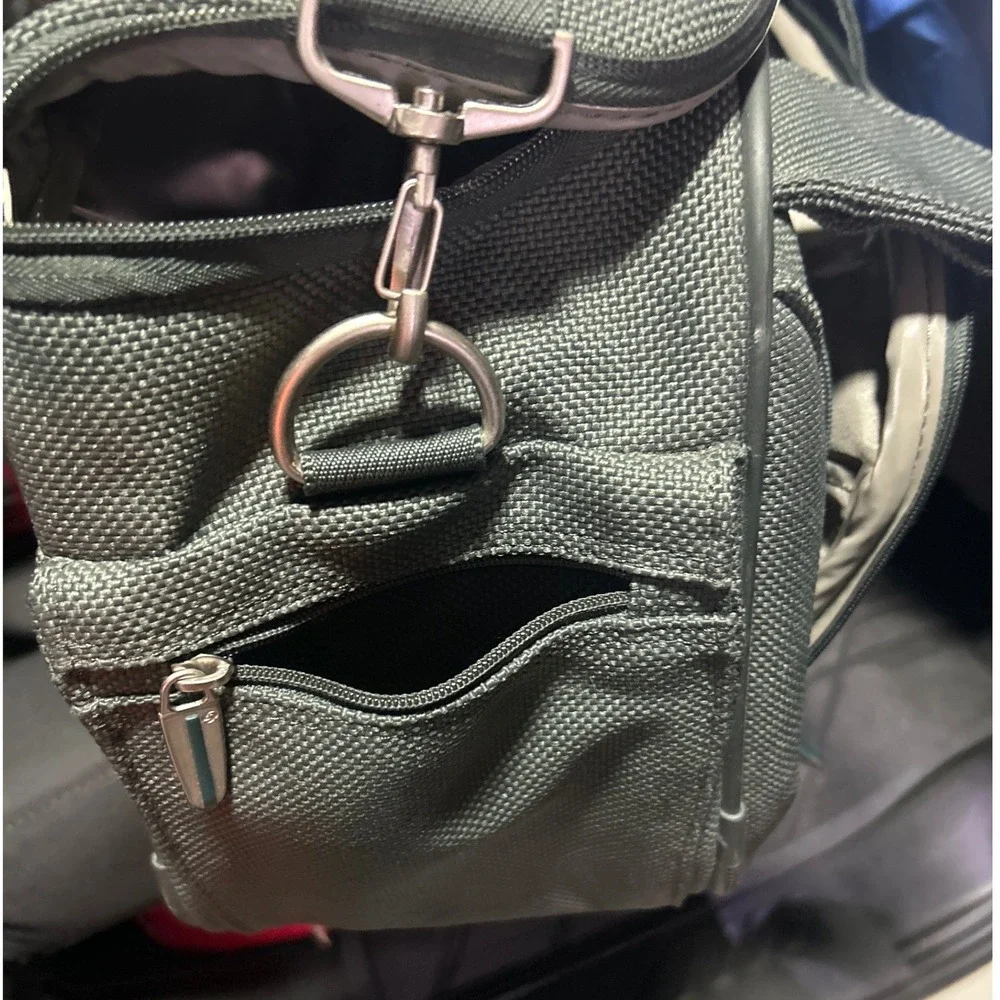 Samsonite Green Ballistic Nylon Travel Carry-On Bag‎ Multi-Pocket Utility Duffle